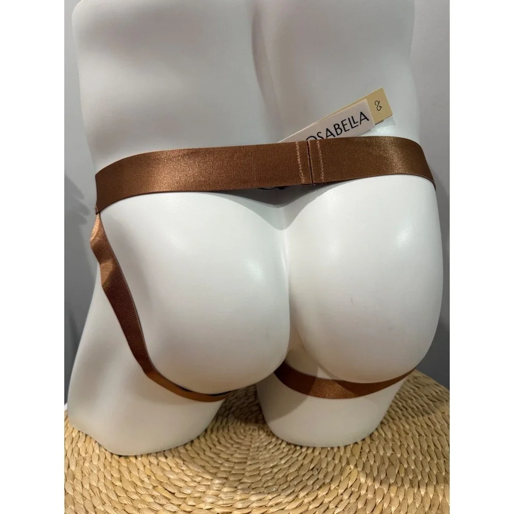 Cosabella Never Say Never Men's Lace Jock Strap Nude TRE NWT Size XL